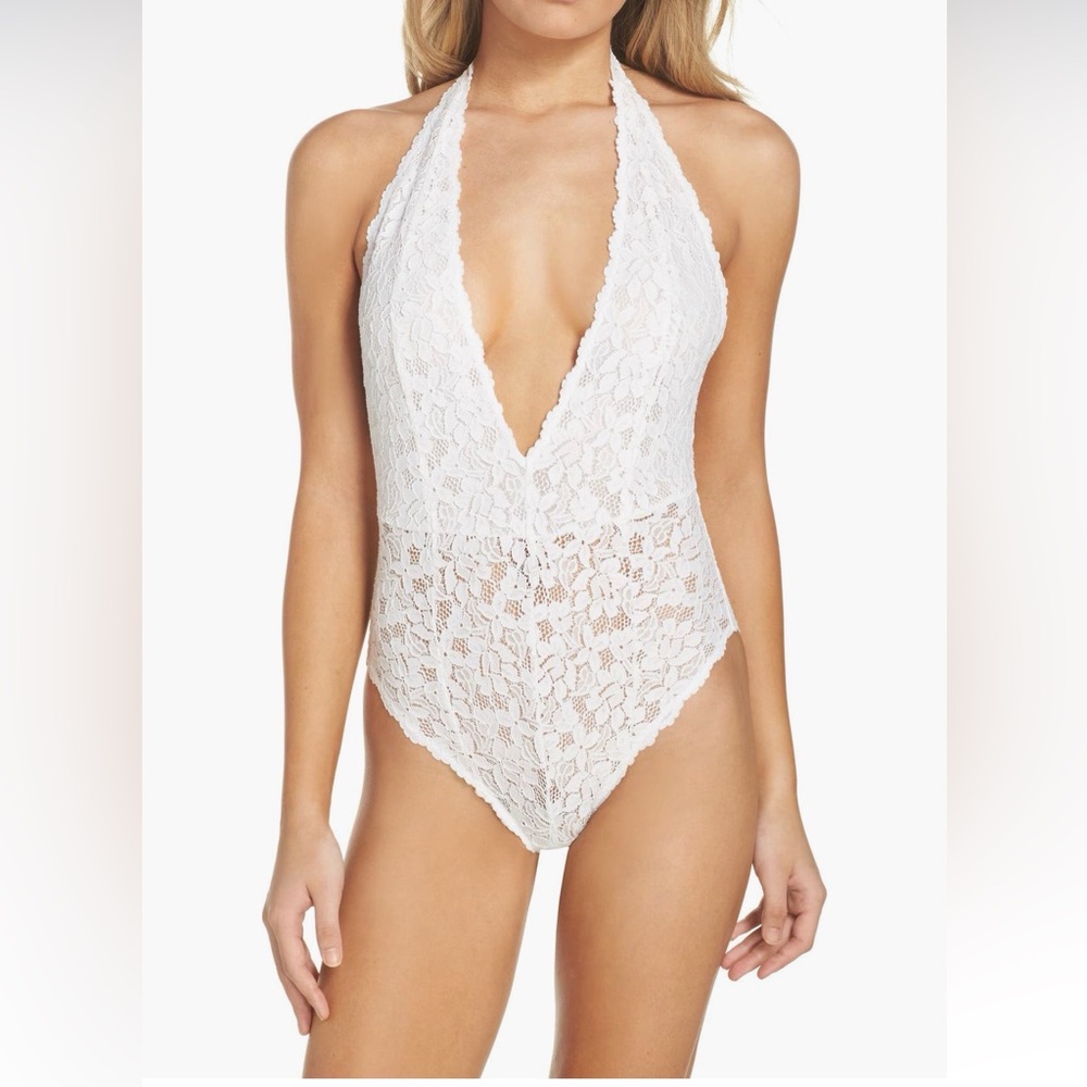 Free People Intimately FP Avery
Lace Bodysuit - White